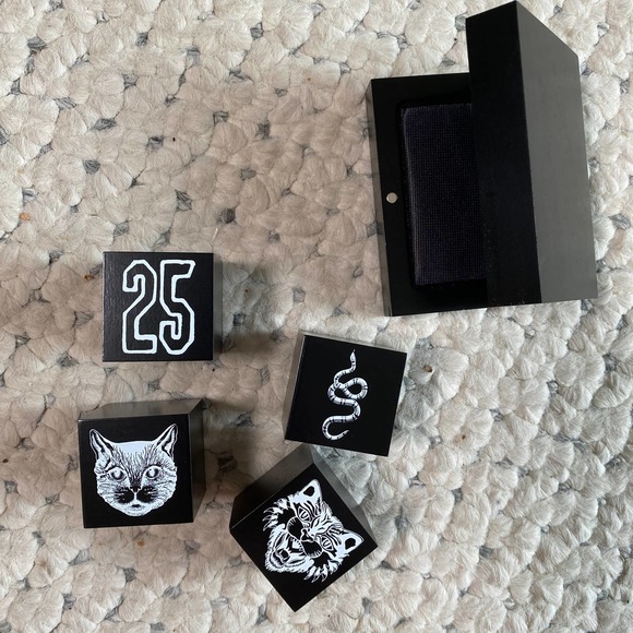 GUCCI Tiger Cat Ink Stamps Collection RARE! NEW Gift Drawer Box Anger Forest - Picture 5 of 7